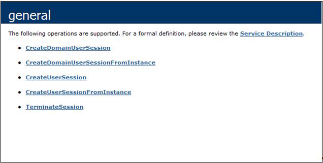General web service