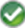 A green checkmark icon. 