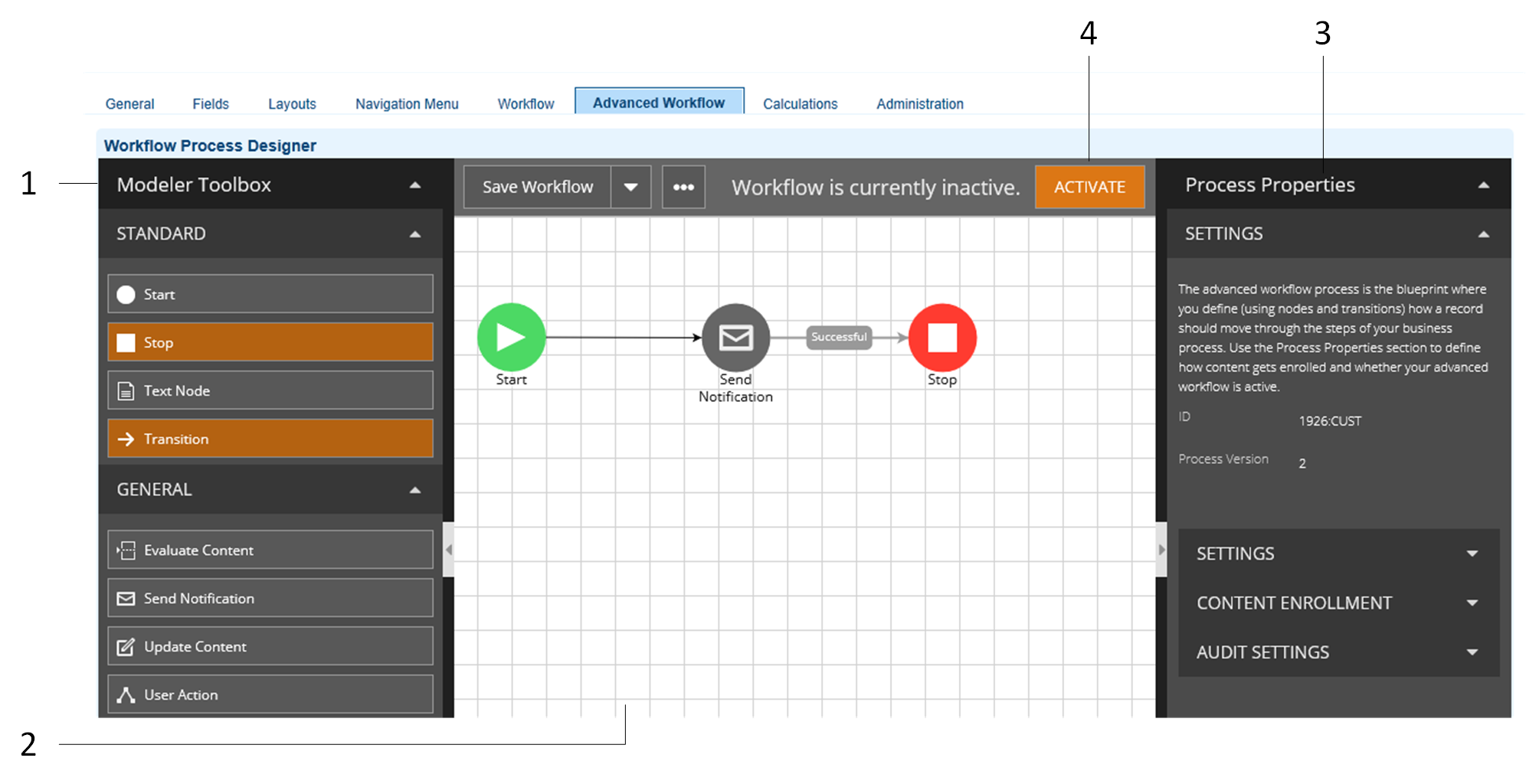 Workflow interface