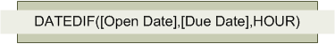 Formula example that compares two dates