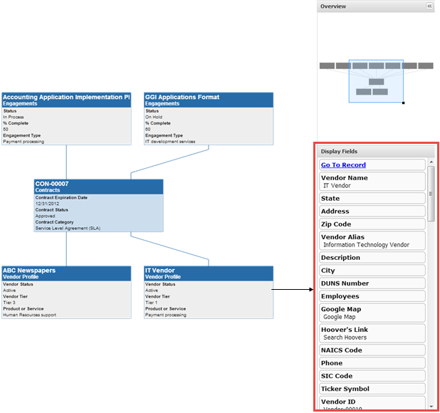 Record Node Display field
