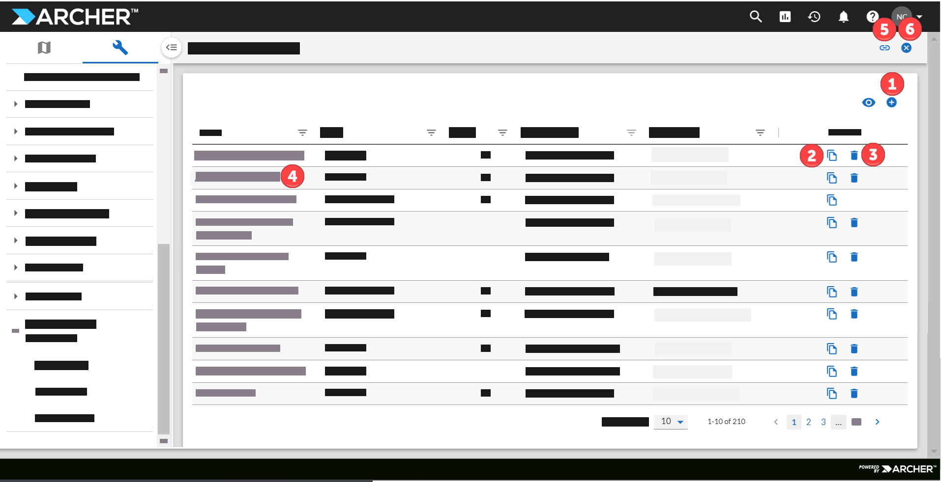 Manage dashboard 